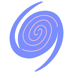 abstract blue spiral