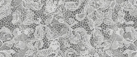 White Colors Abstract Background Lace Delicacy intricate pattern