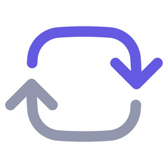 blue arrow icon