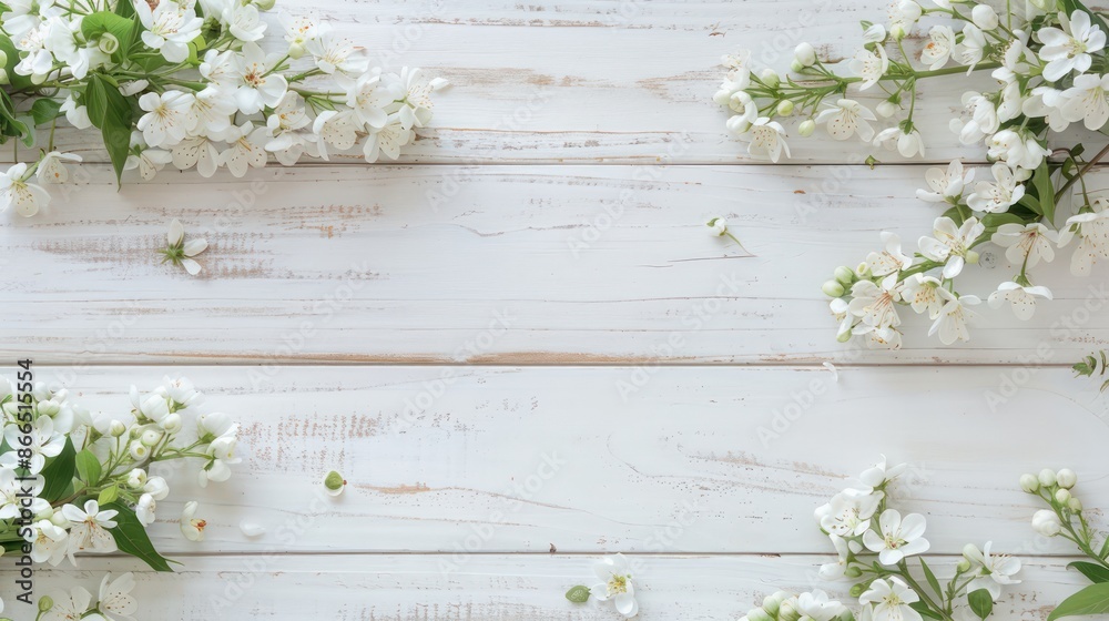 Aufkleber a white background with a bunch of white flowers in the foreground. the flowers are arranged in a wa