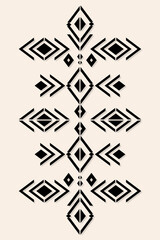 Ethnic ikat seamless pattern in tribal. Geometric ethnic ornament print. Ikat pattern style. Design for background, carpet,wallpaper,clothing,wrapping,batik,fabric,Vector,illustration,embroidery.