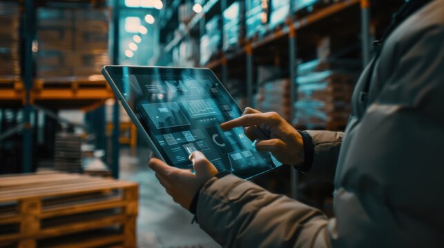 The tablet in warehouse