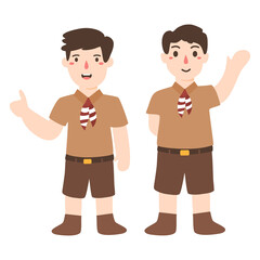 Selamat Hari Pramuka With Scout uniform