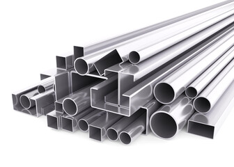 stack of steel pipes