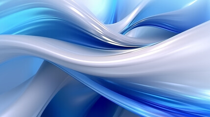 Obraz premium abstract blue background with some smooth lines 