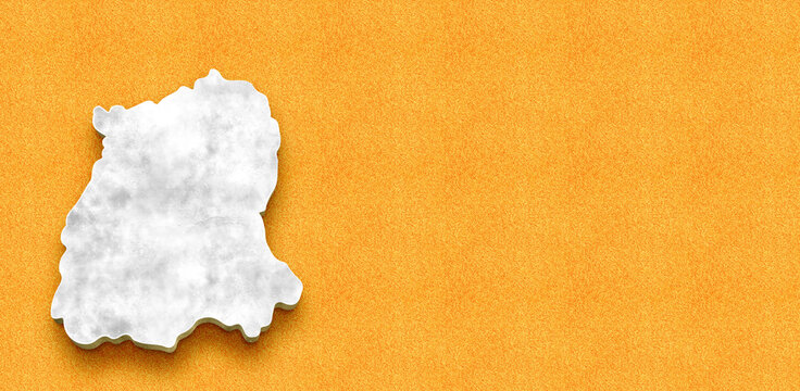 Sikkim map 3d design