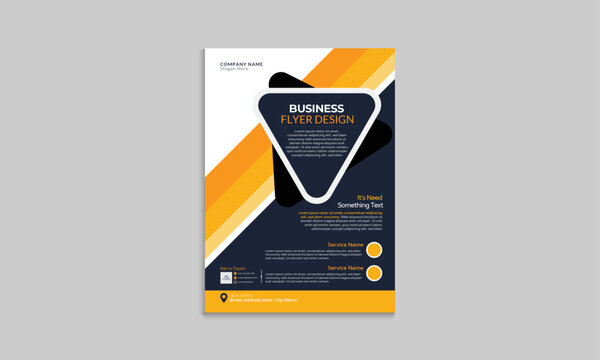 Business flyer design, corporate poster design, creative business flyer design, business leaflet design, business vector template design, business poster design or flyer design template