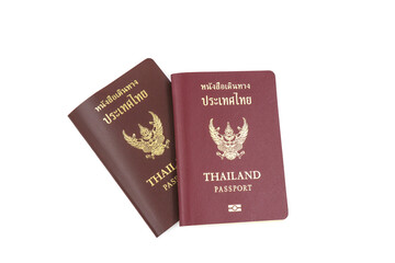 passport isolated on white