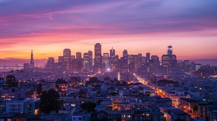 The skyline at dawn is a serene and inspiring sight, symbolizing the promise of a new day and endless possibilities.