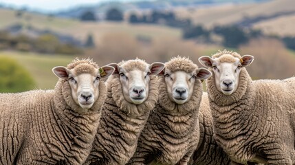 Obraz premium A flock of sheep