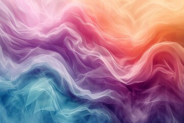 Fototapeta premium abstraction multi-colored waves, background, wallpaper, banner, screensaver