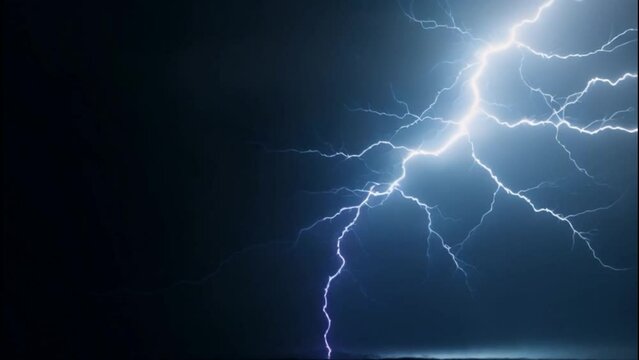 Thunder strom behind the dark clouds black background animation full hd 4k video download