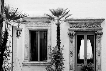 La città barocca di Francavilla Fontana, Brindisi,Puglia. Italia. foto bianco e nero