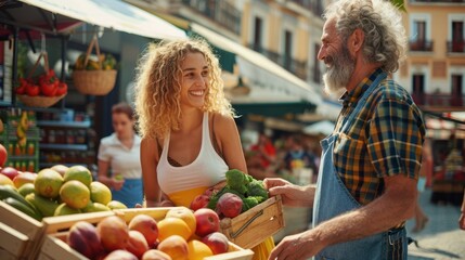 The market vendor interaction