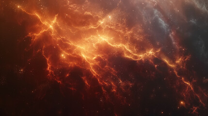 Fototapeta premium a scene in deep space with just smalls stars and scattered nebula.