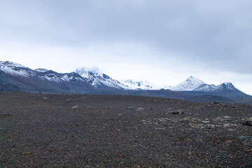 Desolate landscape from Askja caldera area, Iceland