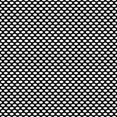 Geometric seamless ellipse pattern background design - repeating black and white vector graphic