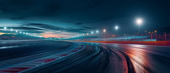 Gordijnen night racing track © Olena