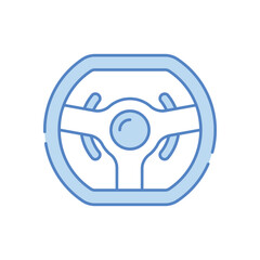 Racing Steering Wheel vector icon