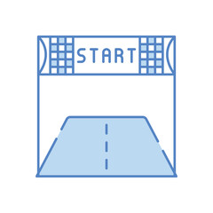 Starting Line vector icon