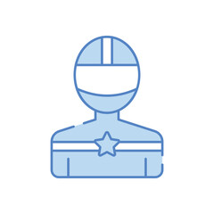 Racecar Driver vector icon