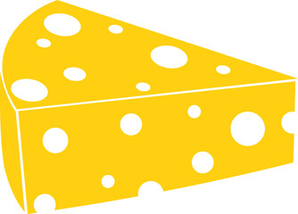 Swiss Cheese Vector Graphic