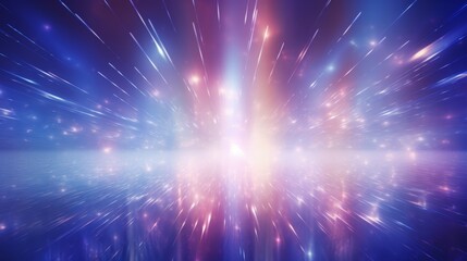 Fototapeta premium Hyperspace Travel Light Speed Conceptual Illustration