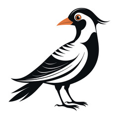 Flat Vector Illustration Silhouette Beautiful Birds collection | Bird Icon symbol Silhouette vector illustration isolated on a white background