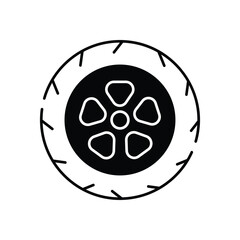 Racing Tires vector icon