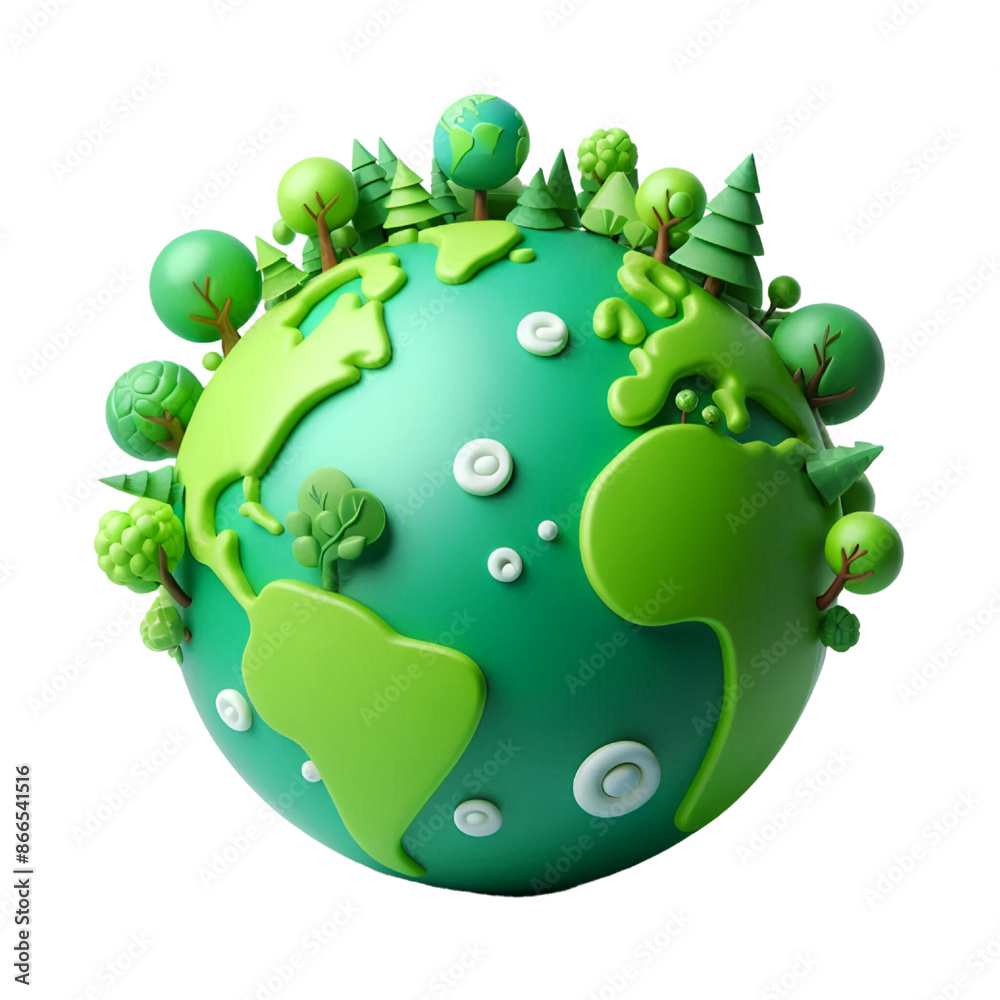 Wall mural 3D CUTE planet earth