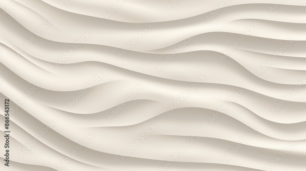 Wall mural abstract white wave pattern background