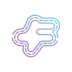 Racing Track vector icon
