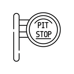 Pit Stop vector icon