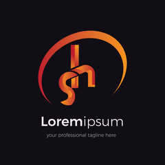 Initial logo with letter sh