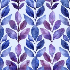 Fototapeta premium watercolor Seaweeds, minimal pattern, high contrasty 