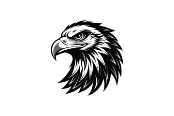 Eagles Head Silhouette Vector illustration