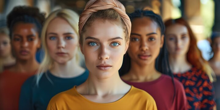 Empowering Image Diverse Women United Against Domestic Violence, Breaking the Silence. Concept Domestic Violence Awareness, Women Empowerment, Breaking the Silence, Unity in Diversity