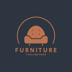 Furniture Logo Template. Creative Symbol for Furniture Company.