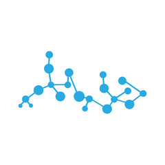 Molecule model icon 