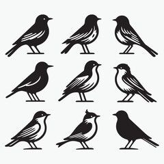 bird silhouette vector illustration Adobe Illustrator Artwork