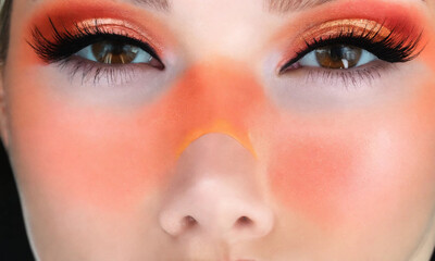 Obraz premium portrait of a woman with makeup