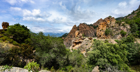 Naklejka premium Calanques de Piana, Corse, France