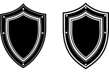 vector big set of flat shield illustration