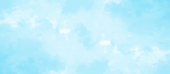 Blue sky with cloud .Beautiful blue sky with white clouds .bright cloud cover in the sun calm clear winter air background .gradient light white background.	