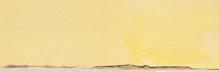 Obraz premium yellow plastered wall texture