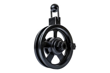 Caster wheel pully isolated on transparent background