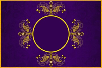 Indian Decoration Art Pattern - Indian Festival Background - Diwali, Navaratr, Akshaytrtiya, Rakshabandhan, Ganesh Chaturthi