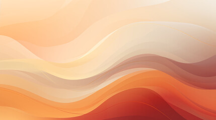 abstract background with orange and cream wavy lines, light brown and beige, light red and gray, warm colors, elegant curves, soft edges, subtle gradients, smooth lines, minimalist design