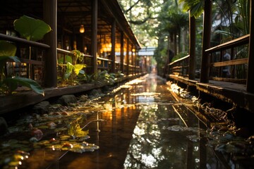 Fototapeta premium Siem Reap, Cambodia, the Angkor Wildlife Conservation Center (Angkor Center for Conservation of Biodiversity)., generative IA