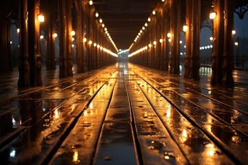 Hanoi, Vietnam, the Long Bien Bridge Bridge, a historic bridge over the Red River., generative IA
